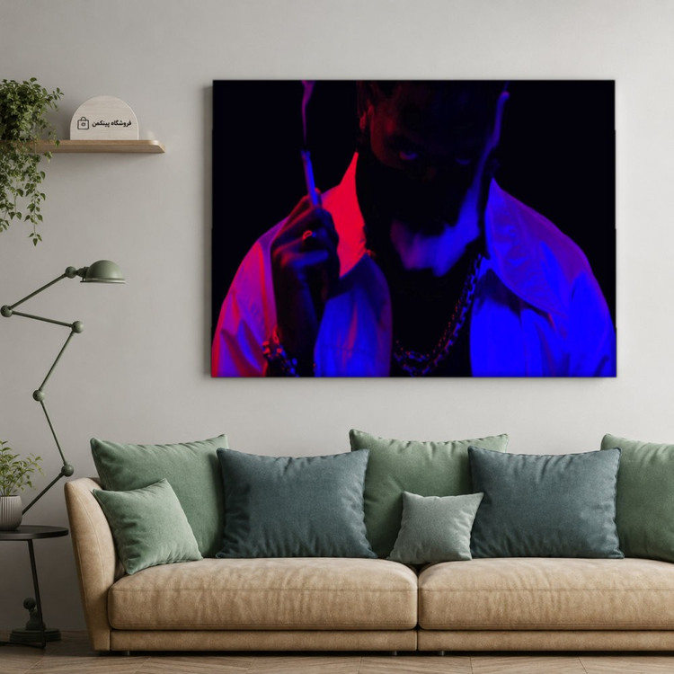 تابلو شاسی پینکمن طرح تراویس اسکات بنفش - Travis Scott Purple Desktop کد Jm 9