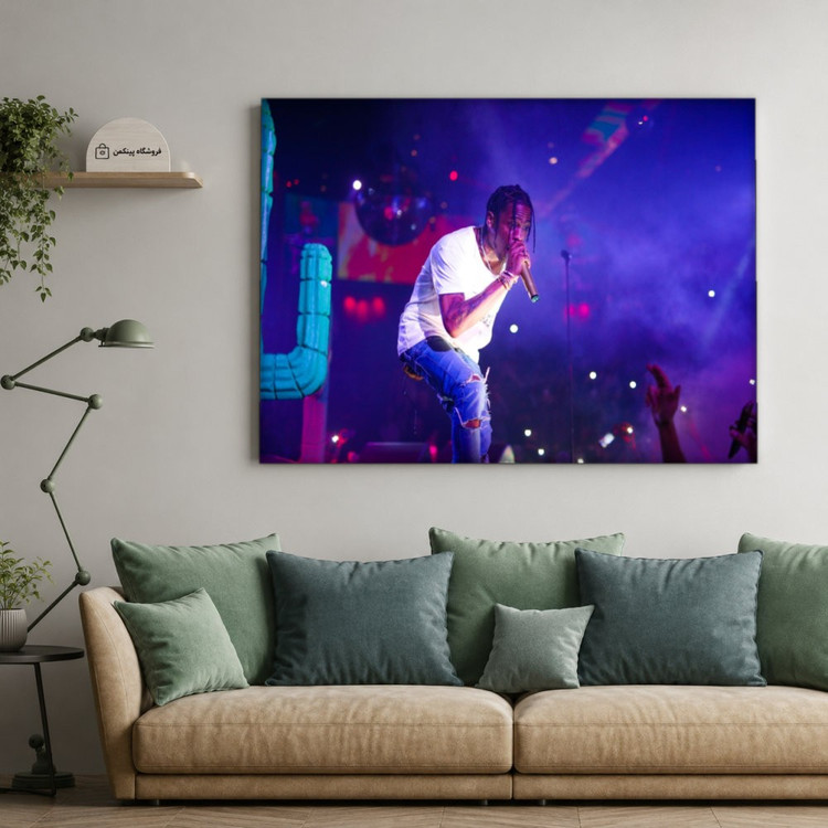 تابلو شاسی پینکمن طرح تراویس اسکات بنفش - Travis Scott Purple Desktop کد Jm 2