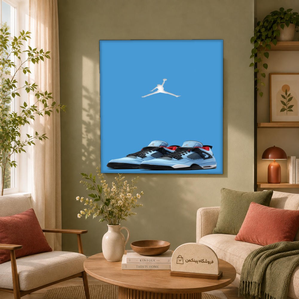 تابلو شاسی پینکمن طرح تراویس اسکات ایر جردن 4 - Travis Scott Air Jordan 4 کد Jm 5