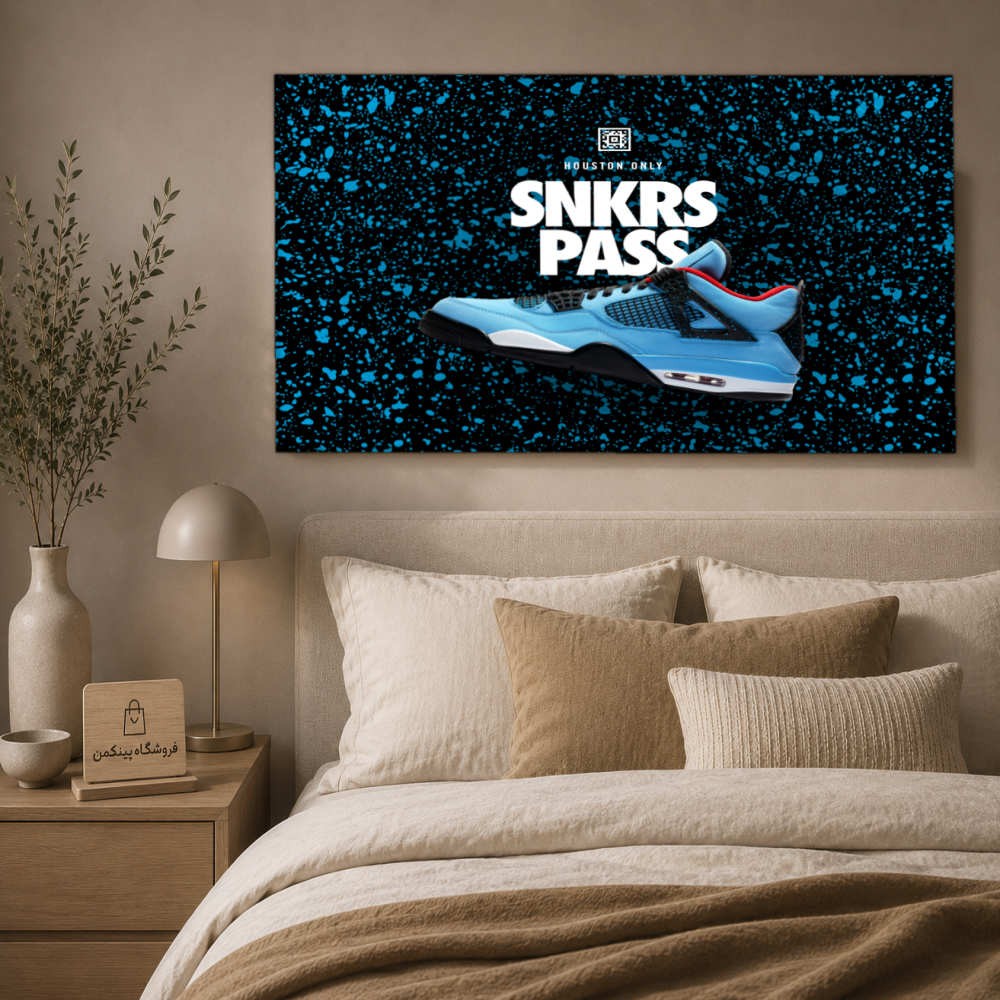 تابلو شاسی پینکمن طرح تراویس اسکات ایر جردن 4 - Travis Scott Air Jordan 4 کد Jm 21