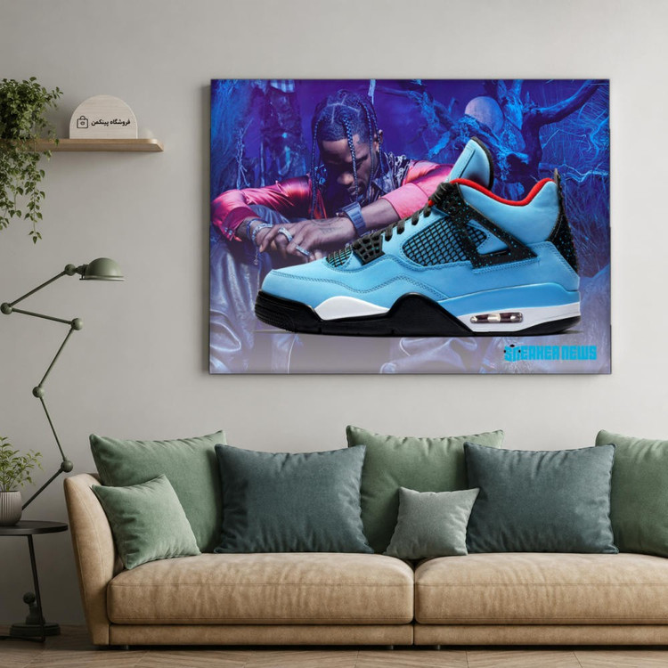 تابلو شاسی پینکمن طرح تراویس اسکات ایر جردن 4 - Travis Scott Air Jordan 4 کد Jm 18