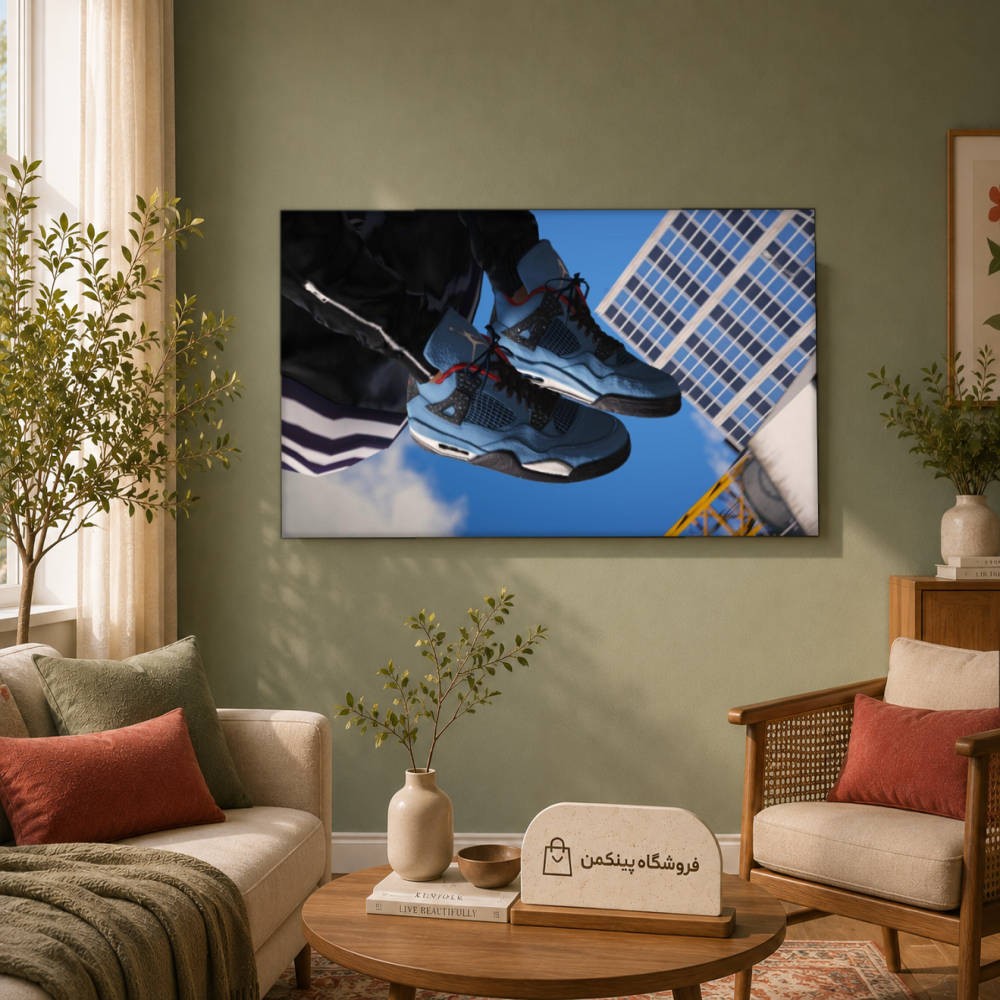 تابلو شاسی پینکمن طرح تراویس اسکات ایر جردن 4 - Travis Scott Air Jordan 4 کد Jm 1