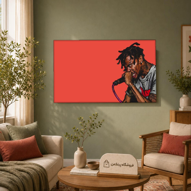 تابلو شاسی پینکمن طرح تراویس اسکات انیمه - Travis Scott Anime کد Jm 9