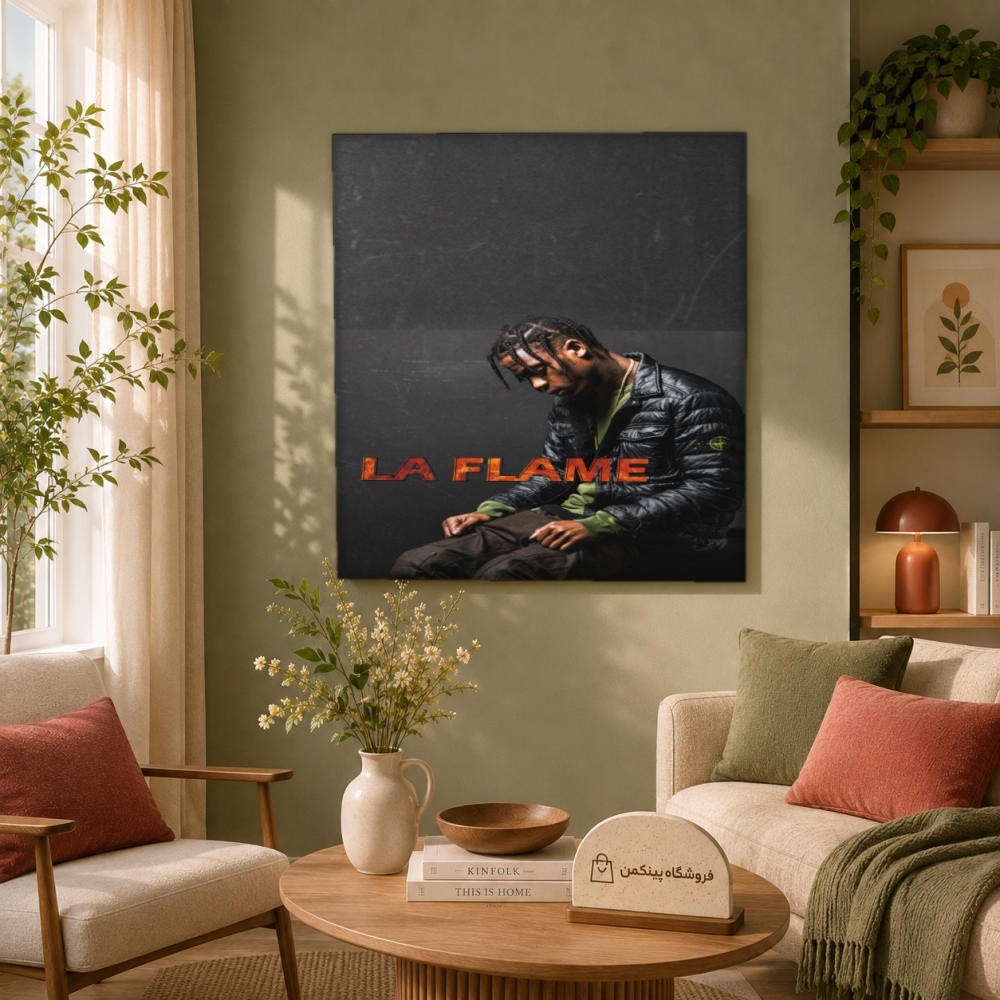 تابلو شاسی پینکمن طرح تراویس اسکات انیمه - Travis Scott Anime کد Jm 33