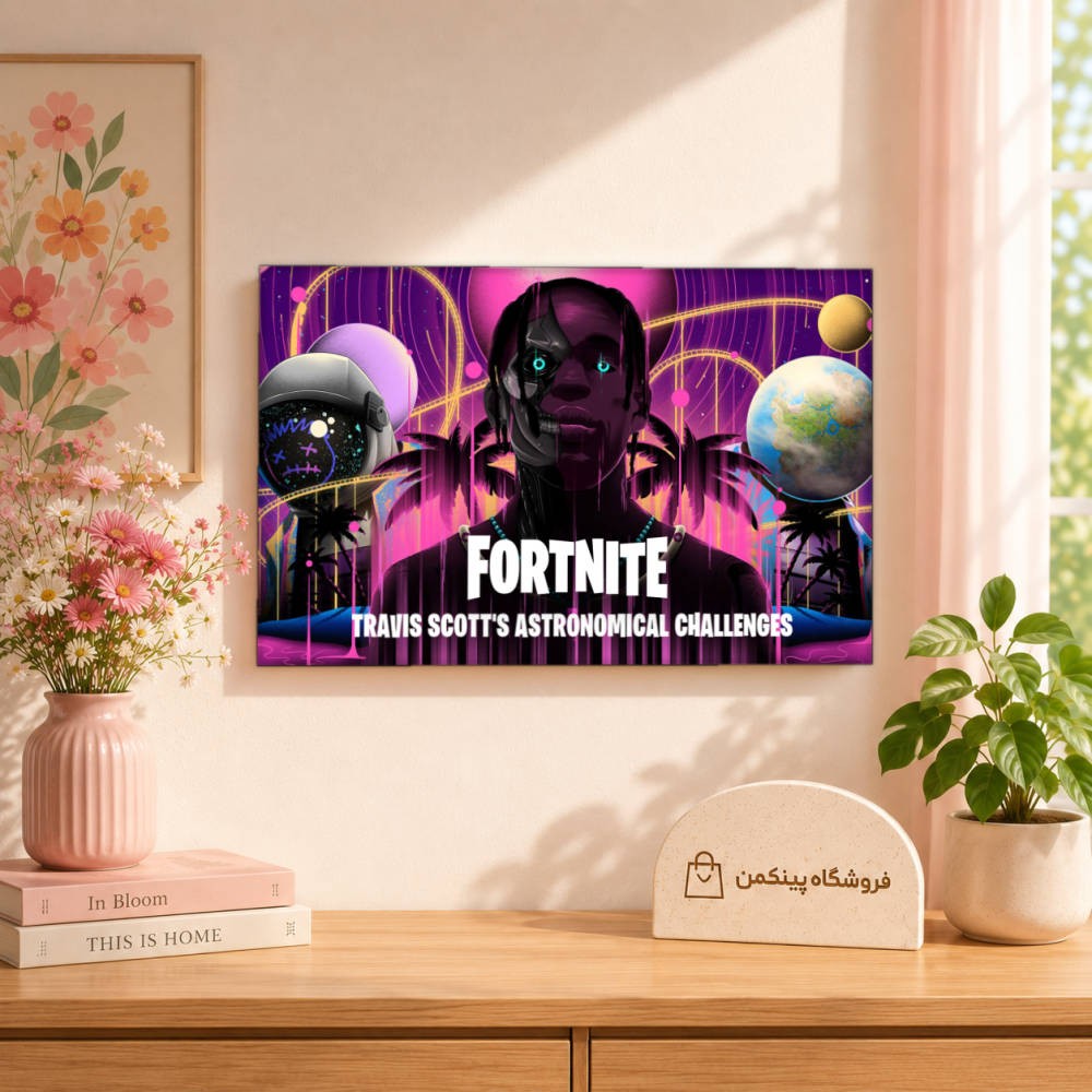 تابلو شاسی پینکمن طرح تراویس اسکات انیمه - Travis Scott Anime کد Jm 21