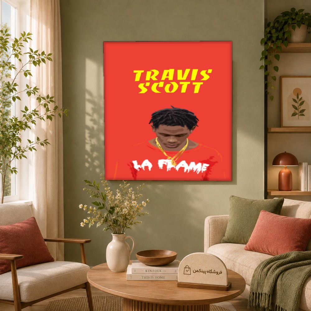 تابلو شاسی پینکمن طرح تراویس اسکات انیمه - Travis Scott Anime کد Jm 2