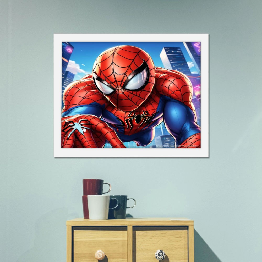 تابلو پینکمن طرح کمیک اسپایدرمن Comic Book Spider Man 33 Jm