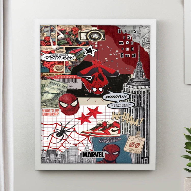 تابلو پینکمن طرح کمیک اسپایدرمن Comic Book Spider Man 25 Jm