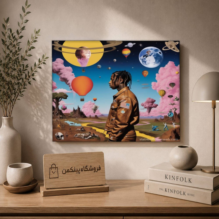 تابلو شاسی پینکمن طرح تراویس اسکات استرووُرلد آلبوم - Travis Scott Astroworld Album کد Jm 23
