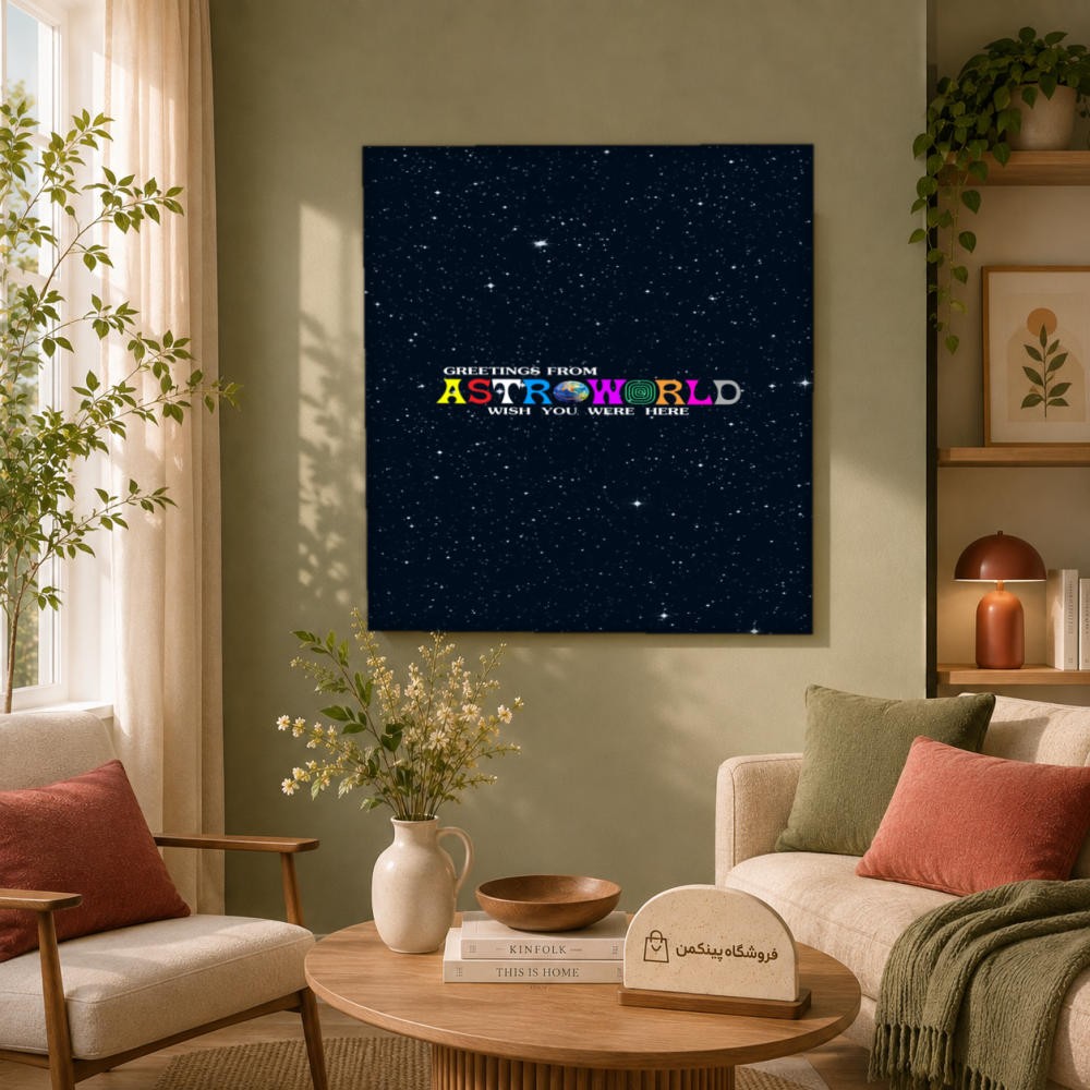 تابلو شاسی پینکمن طرح تراویس اسکات استرووُرلد آلبوم - Travis Scott Astroworld Album کد Jm 24