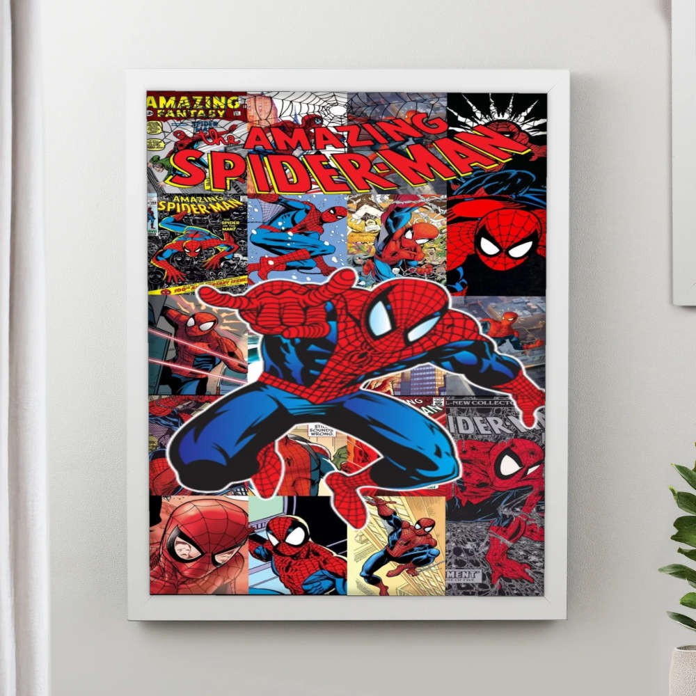تابلو پینکمن طرح کمیک اسپایدرمن Comic Book Spider Man 18 Jm
