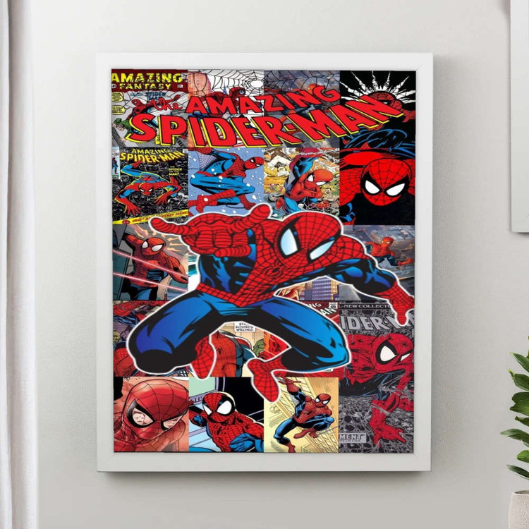 تابلو پینکمن طرح کمیک اسپایدرمن Comic Book Spider Man 18 Jm