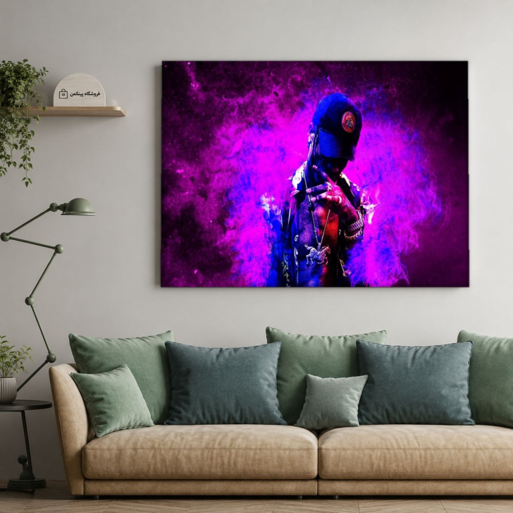تابلو شاسی پینکمن طرح تراویس اسکات اثر پروانهای - Travis Scott Butterfly Effect کد Jm 16