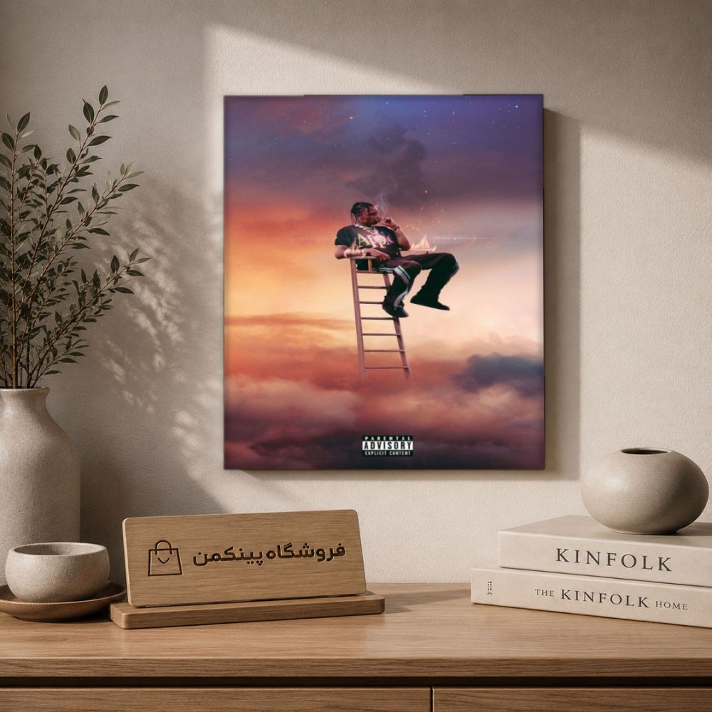 تابلو شاسی پینکمن طرح تراویس اسکات X - Travis Scott iPhone X کد Jm 26