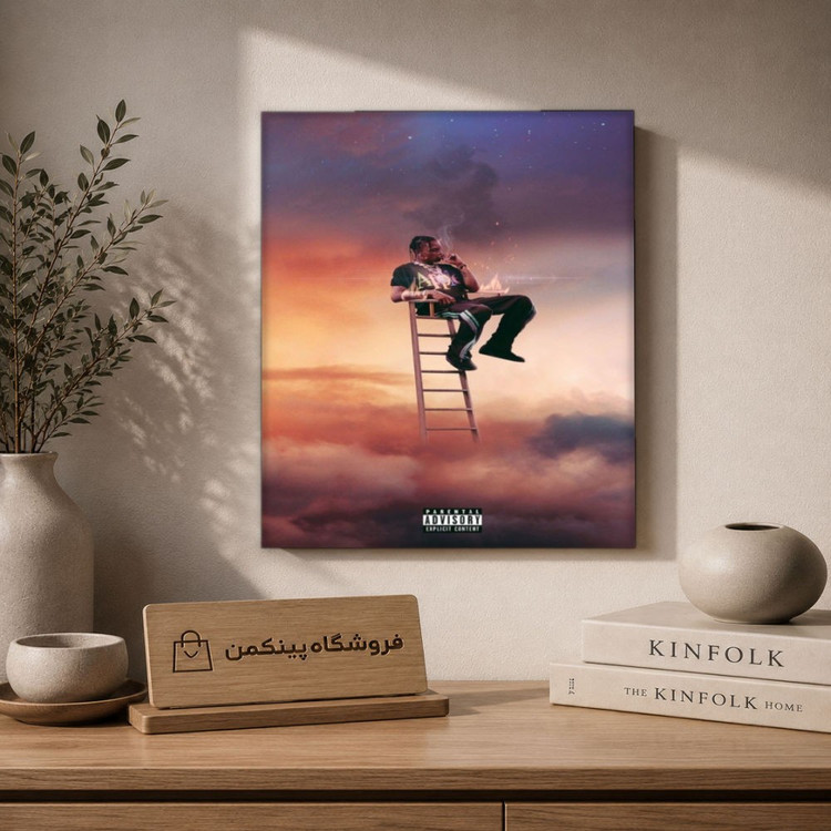 تابلو شاسی پینکمن طرح تراویس اسکات X - Travis Scott iPhone X کد Jm 26