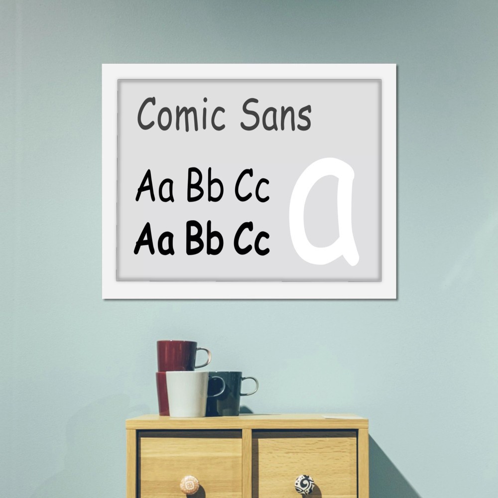 تابلو پینکمن طرح کمیک Sans Comic Sans 8 Jm