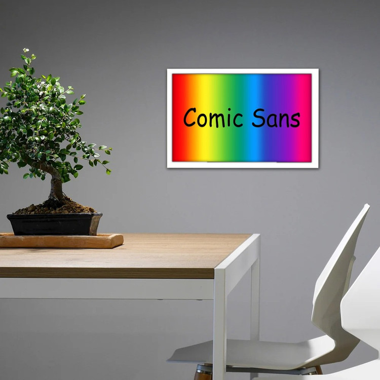 تابلو پینکمن طرح کمیک Sans Comic Sans 2 Jm