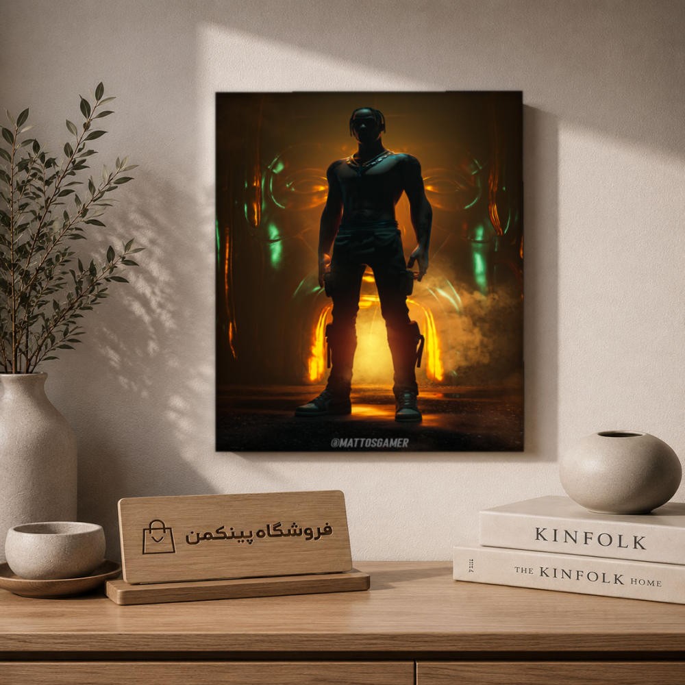 تابلو شاسی پینکمن طرح تراویس اسکات Skin - Travis Scott Skin کد Jm 1