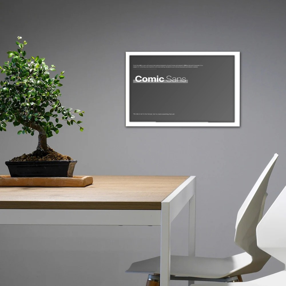 تابلو پینکمن طرح کمیک Sans Comic Sans 1 Jm