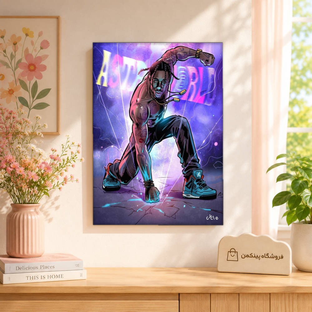 تابلو شاسی پینکمن طرح تراویس اسکات Drip - Travis Scott Drip کد Jm 2