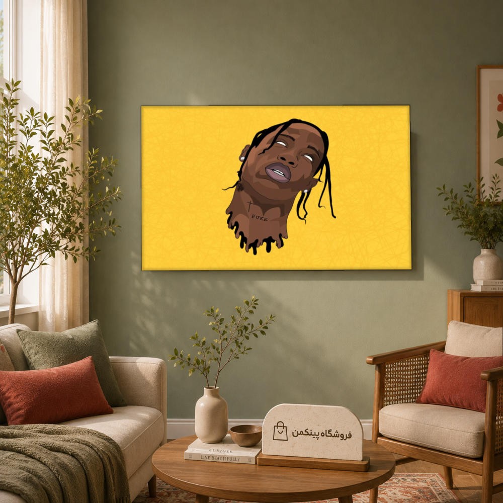 تابلو شاسی پینکمن طرح تراویس اسکات Drip - Travis Scott Drip کد Jm 12