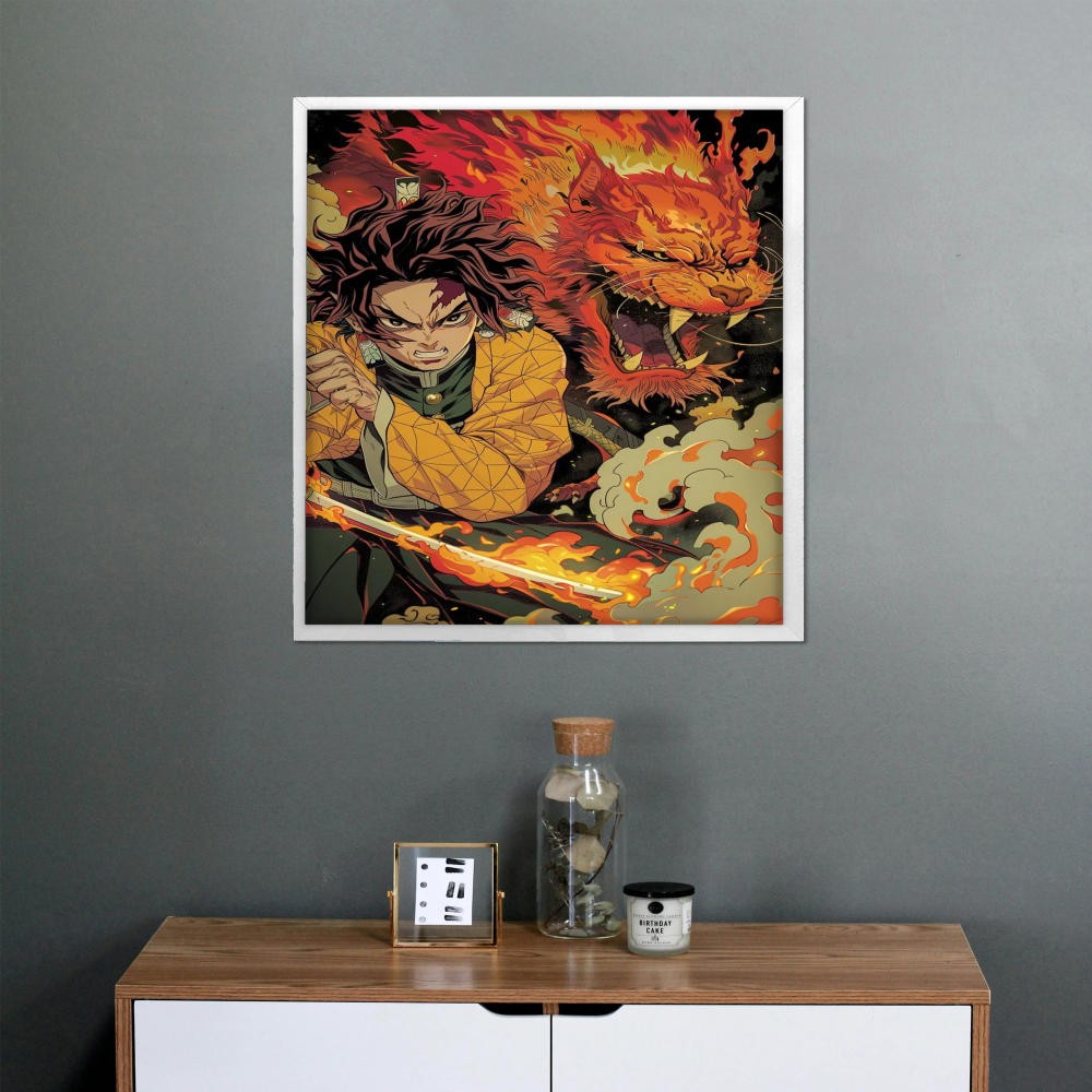 تابلو پینکمن طرح کمیک Demon Slayer Demon Slayer Comic 40 Jm