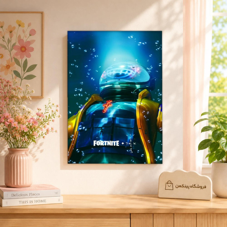 تابلو شاسی پینکمن طرح تراویس اسکات Astro Fortnite - Travis Scott Astro Fortnite کد Jm 13