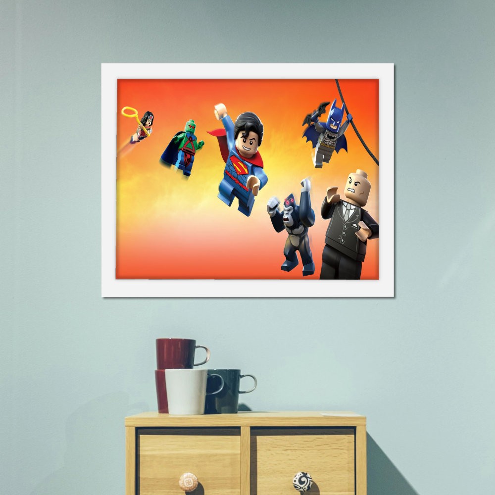 تابلو پینکمن طرح کمیک DC Lego Super Héroes جاستیس لیگ Attack Legion Doom! Lego DC Comics Super Héroes Justice_7