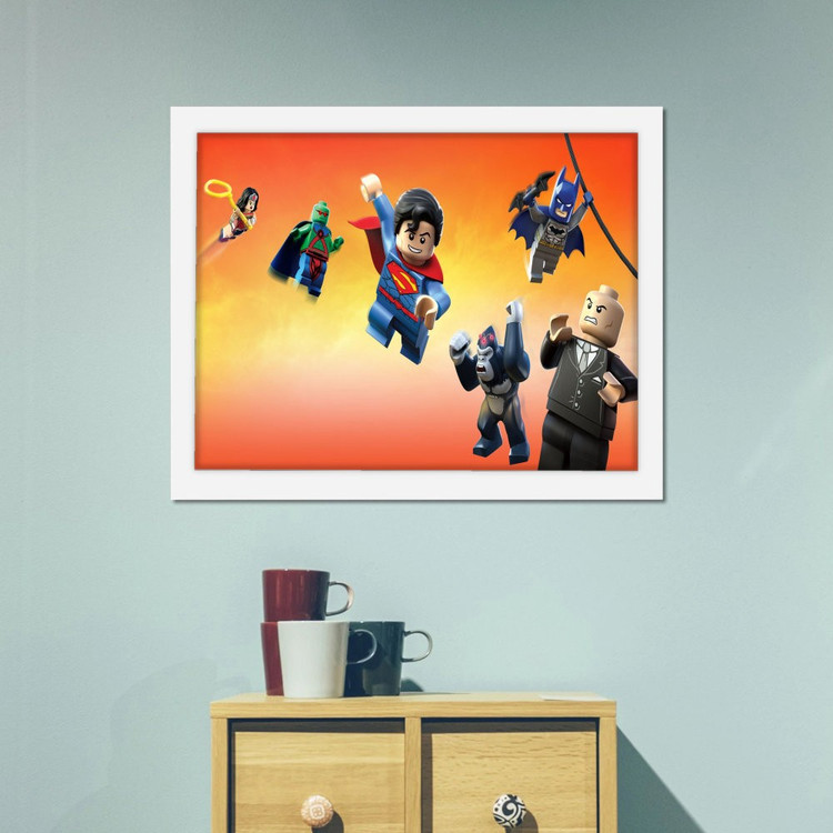 تابلو پینکمن طرح کمیک DC Lego Super Héroes جاستیس لیگ Attack Legion Doom! Lego DC Comics Super Héroes Justice_7