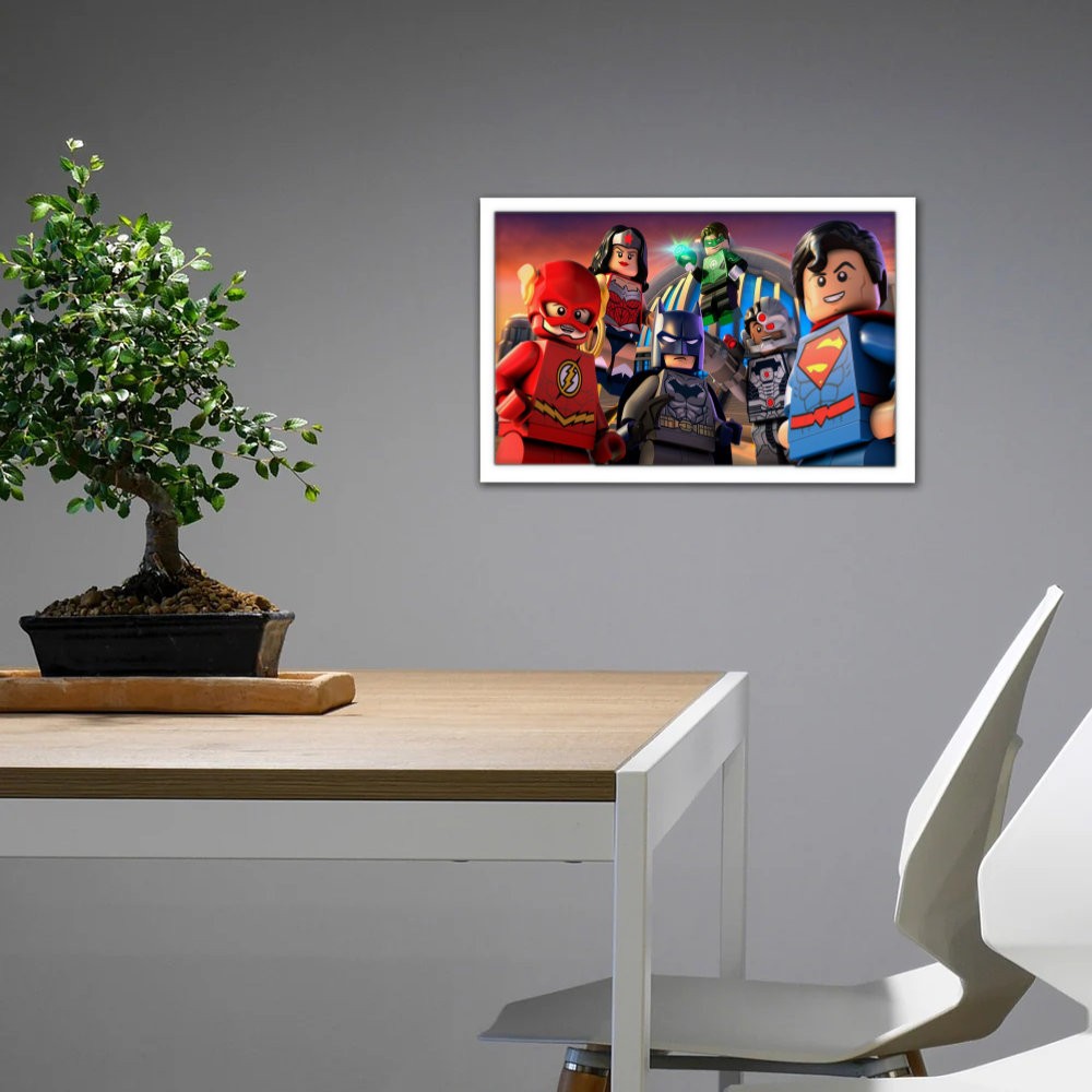 تابلو پینکمن طرح کمیک DC Lego Super Héroes جاستیس لیگ Attack Legion Doom! Lego DC Comics Super Héroes Justice_5