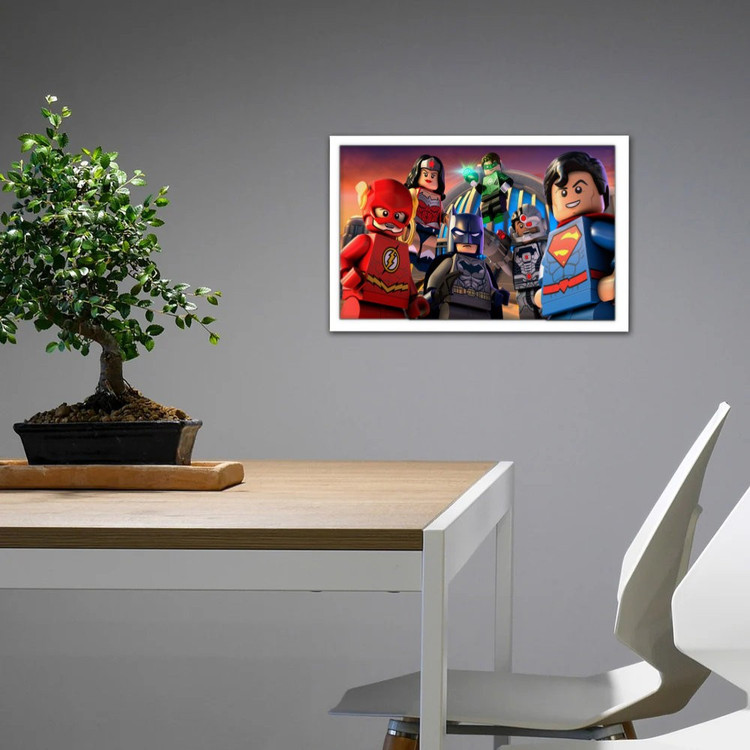 تابلو پینکمن طرح کمیک DC Lego Super Héroes جاستیس لیگ Attack Legion Doom! Lego DC Comics Super Héroes Justice_5
