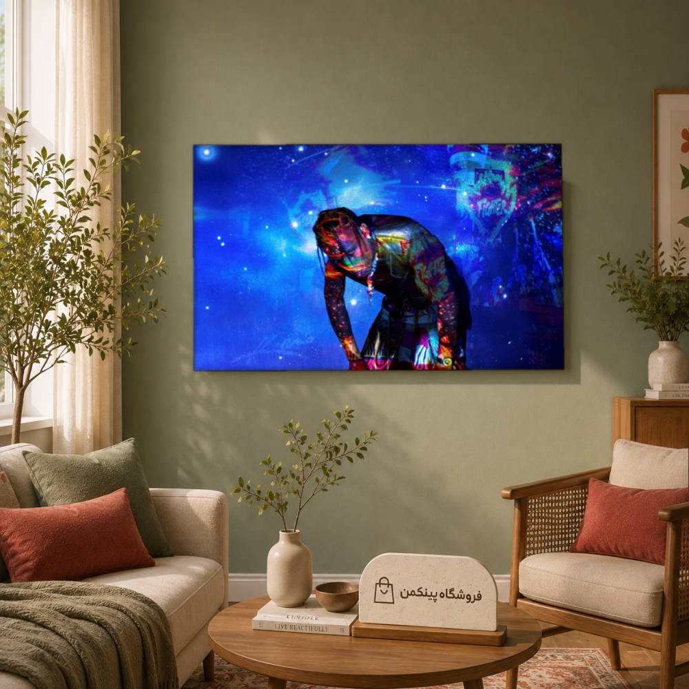 تابلو شاسی پینکمن طرح تراویس اسکات - Desktop Travis Scott کد Jm 35