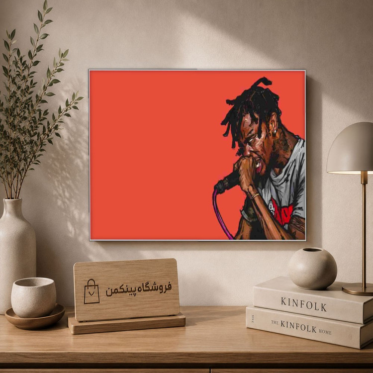 تابلو شاسی پینکمن طرح تراویس اسکات - Desktop Travis Scott کد Jm 34