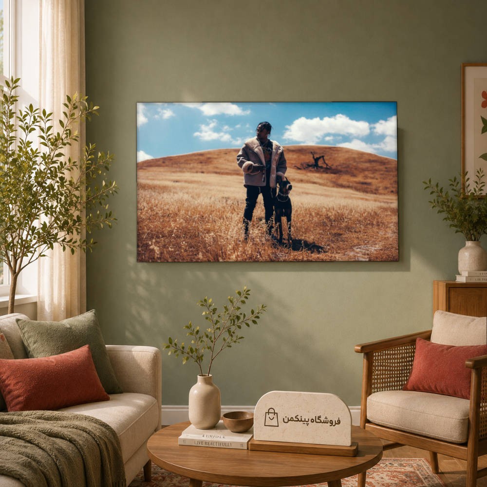 تابلو شاسی پینکمن طرح تراویس اسکات - Desktop Travis Scott کد Jm 18