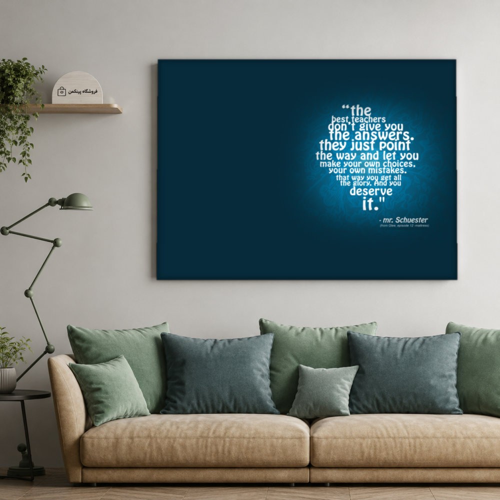 تابلو شاسی پینکمن طرح تایپوگرافی نسخه چهارم - Typography Desktop کد Jm 33
