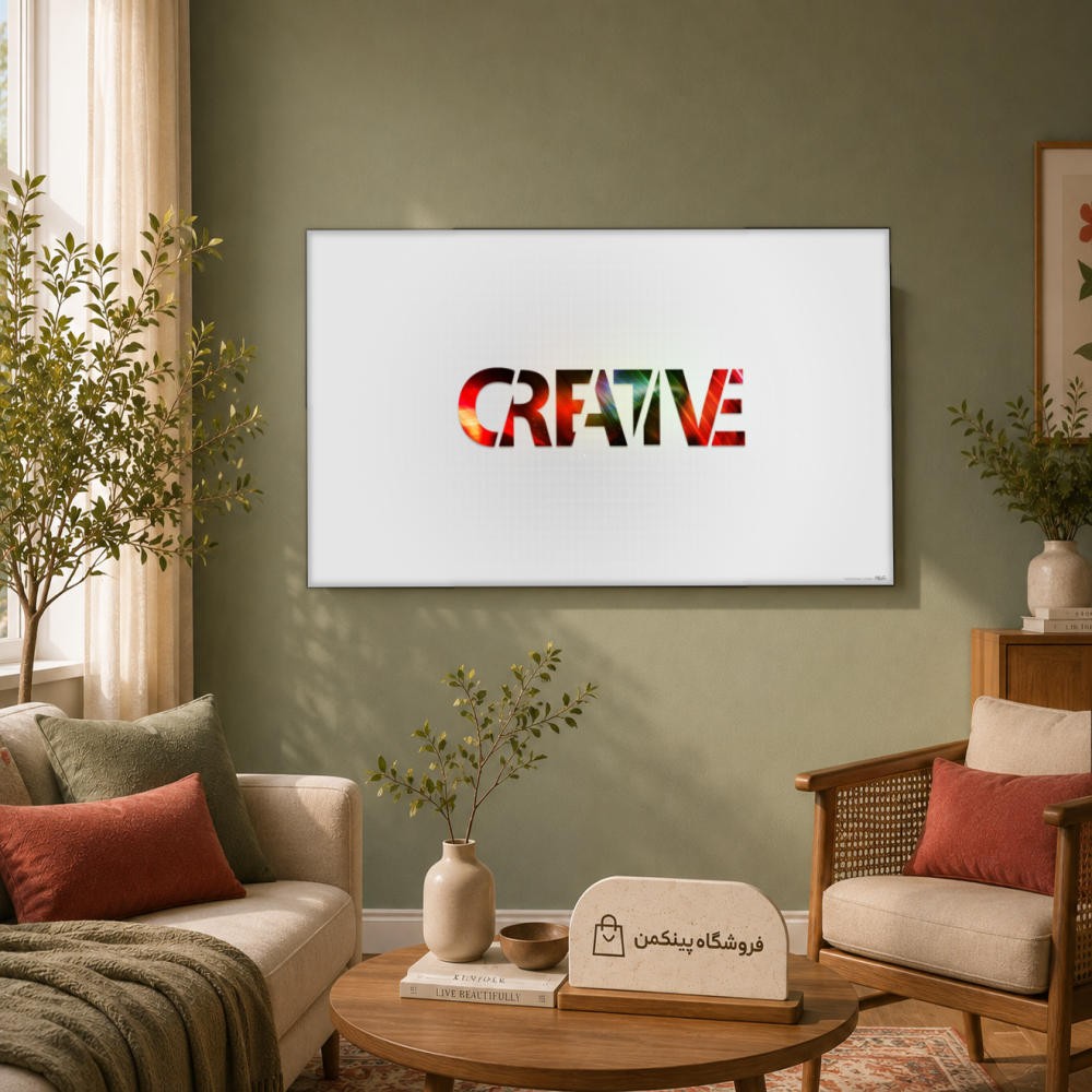 تابلو شاسی پینکمن طرح تایپوگرافی نسخه چهارم - Typography Desktop کد Jm 19