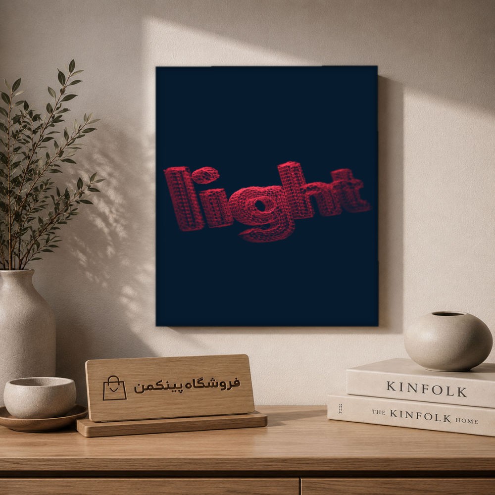 تابلو شاسی پینکمن طرح تایپوگرافی نسخه ششم - Typography iPhone کد Jm 23