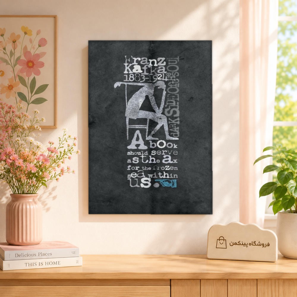 تابلو شاسی پینکمن طرح تایپوگرافی نسخه ششم - Typography iPhone کد Jm 18
