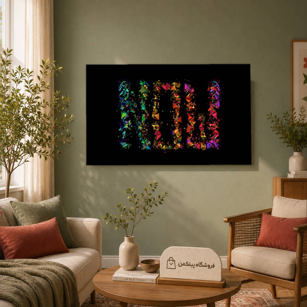 تابلو شاسی پینکمن طرح تایپوگرافی نسخه سوم - Typography 4k کد Jm 36