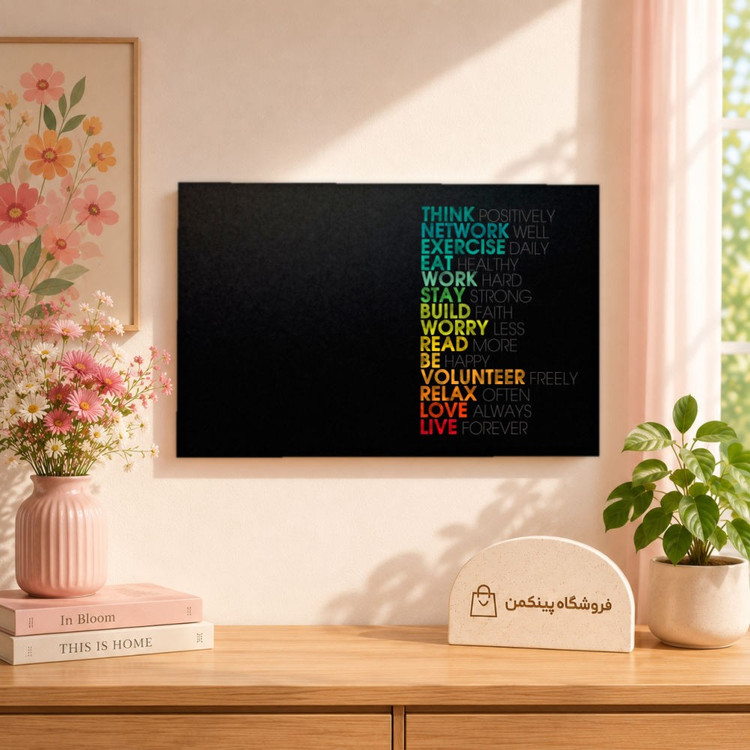تابلو شاسی پینکمن طرح تایپوگرافی - 4k Typography کد Jm 9