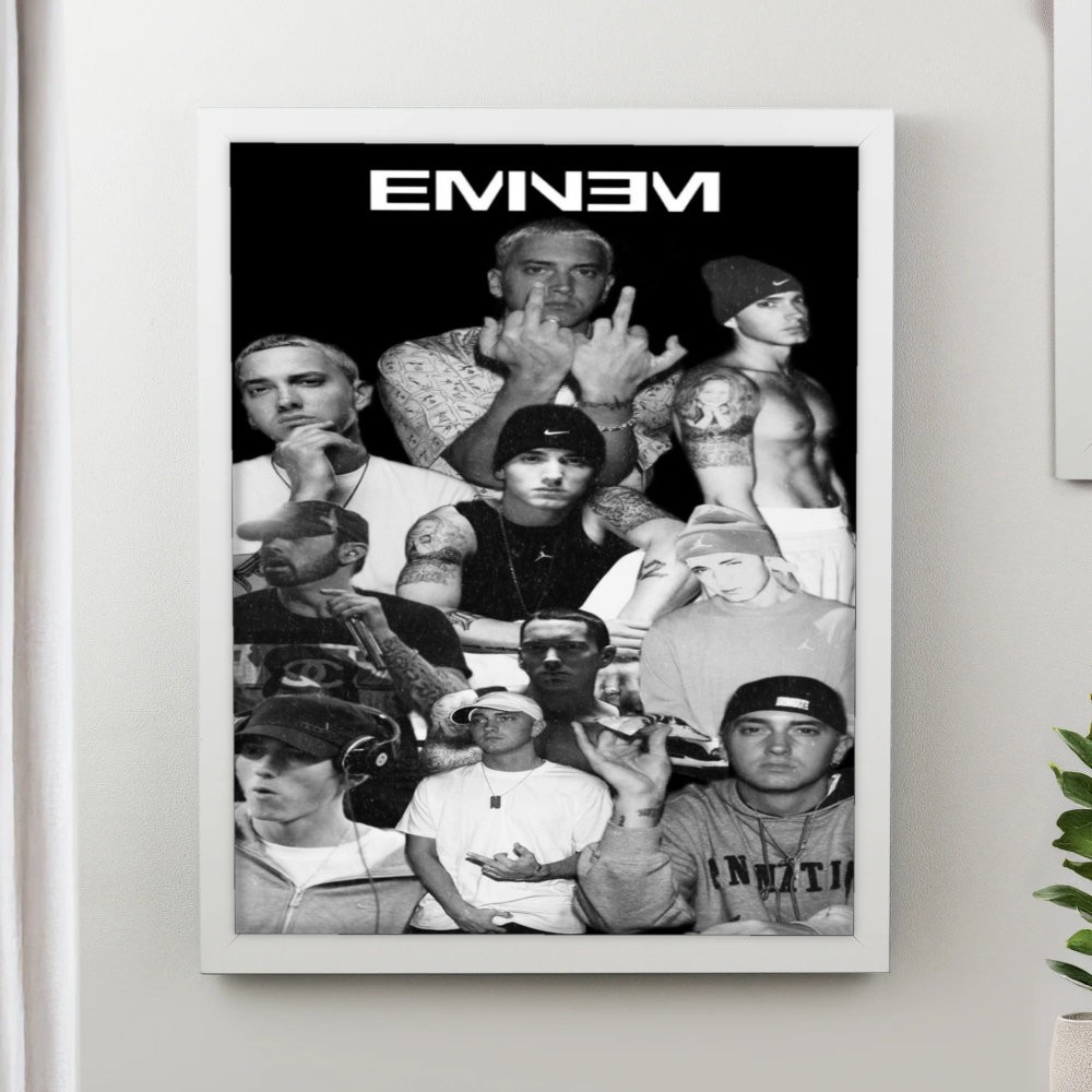 تابلو پینکمن طرح موسیقی امینم کلاژ Eminem Collage 8 Jm