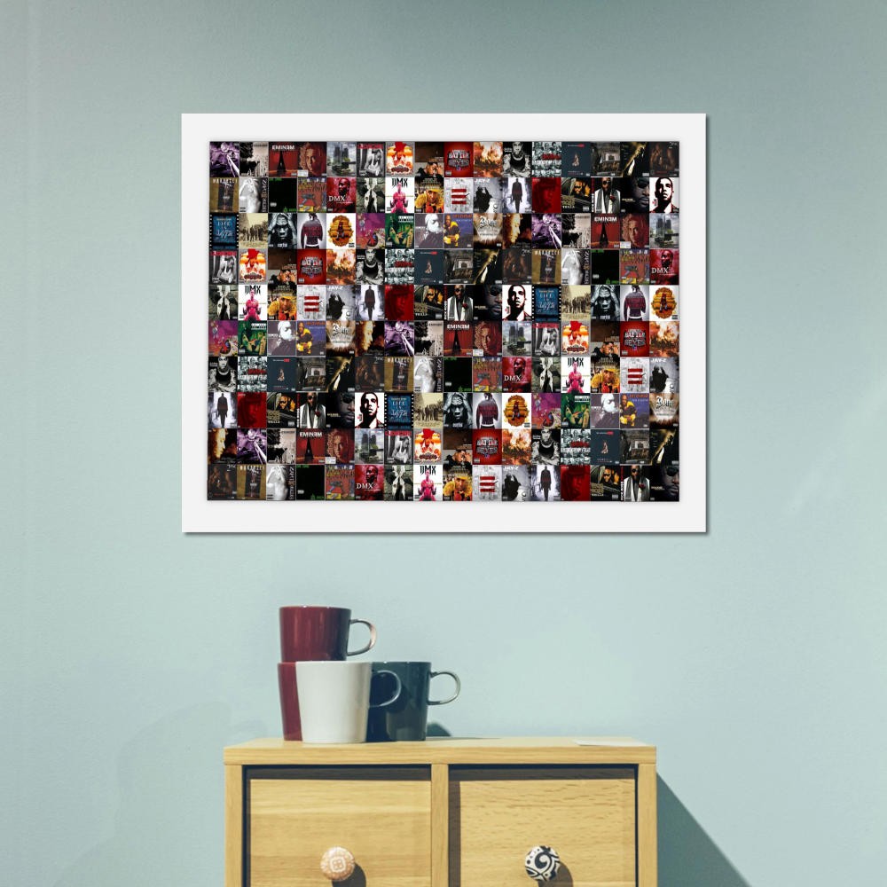 تابلو پینکمن طرح موسیقی امینم کلاژ Eminem Collage 5 Jm