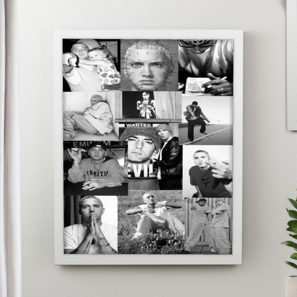 تابلو پینکمن طرح موسیقی امینم کلاژ Eminem Collage 4 Jm
