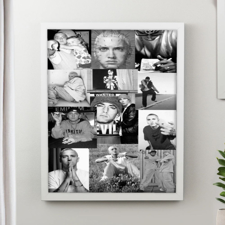 تابلو پینکمن طرح موسیقی امینم کلاژ Eminem Collage 4 Jm