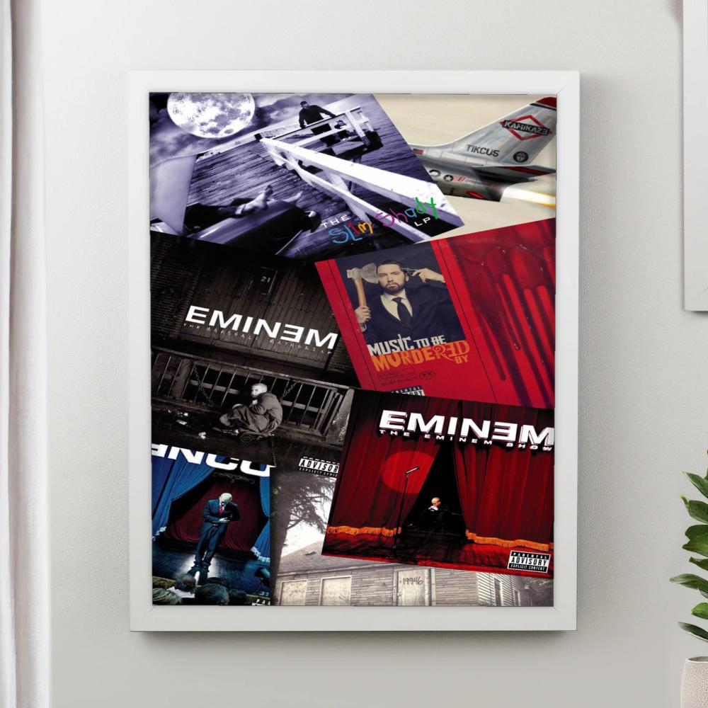 تابلو پینکمن طرح موسیقی امینم کلاژ Eminem Collage 37 Jm