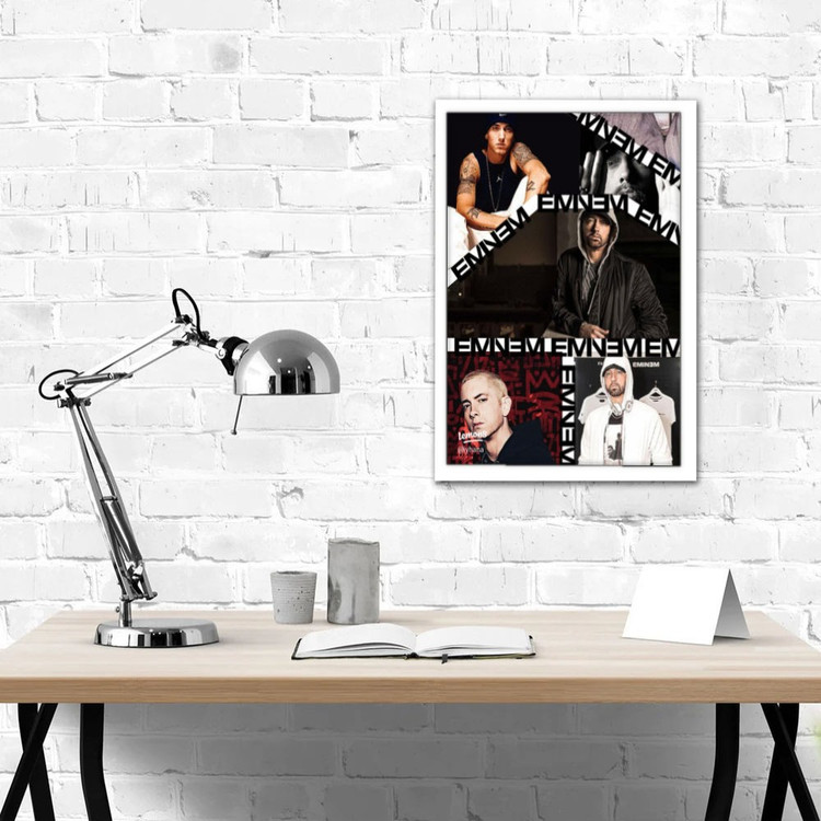 تابلو پینکمن طرح موسیقی امینم کلاژ Eminem Collage 35 Jm