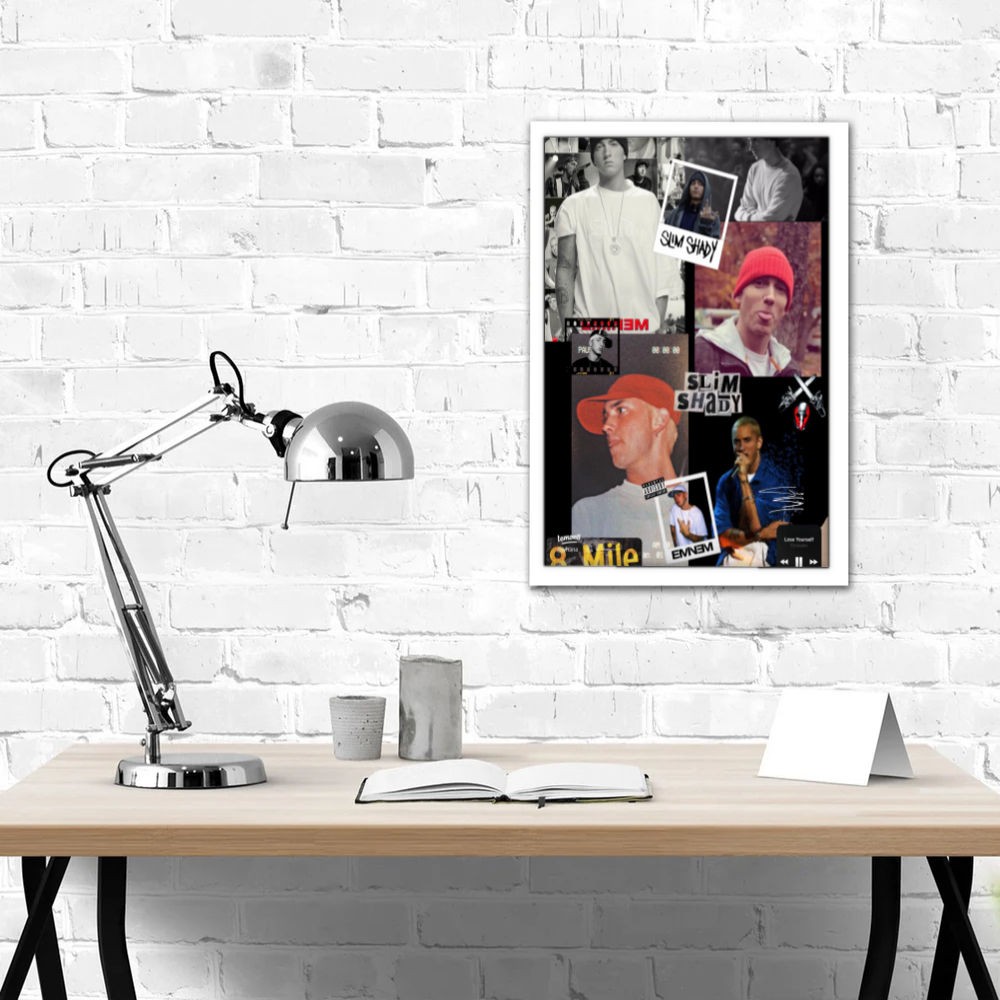 تابلو پینکمن طرح موسیقی امینم کلاژ Eminem Collage 28 Jm