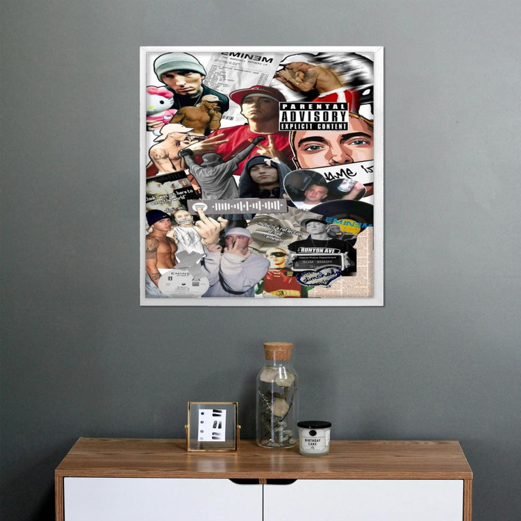 تابلو پینکمن طرح موسیقی امینم کلاژ Eminem Collage 24 Jm