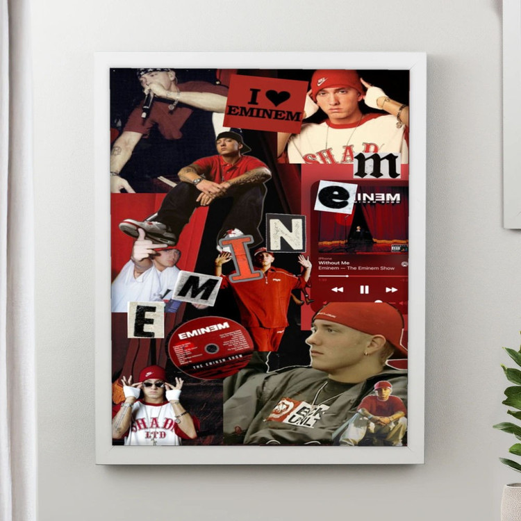 تابلو پینکمن طرح موسیقی امینم کلاژ Eminem Collage 22 Jm