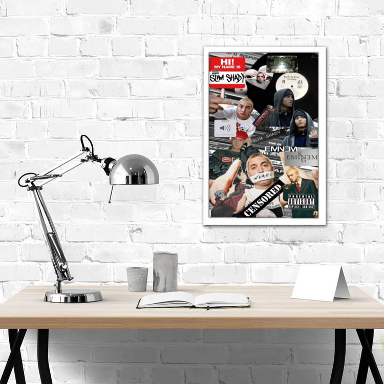 تابلو پینکمن طرح موسیقی امینم کلاژ Eminem Collage 15 Jm